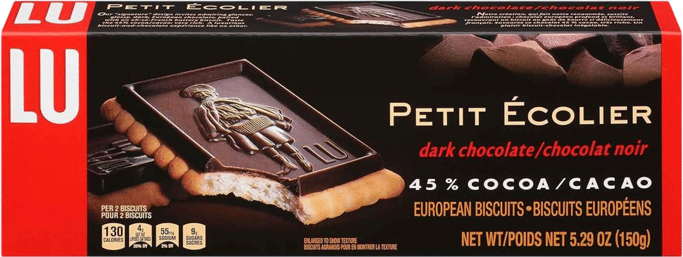 LU PETIT ECOLIER DARK CHOCOLATE COOKIES 45% 150g