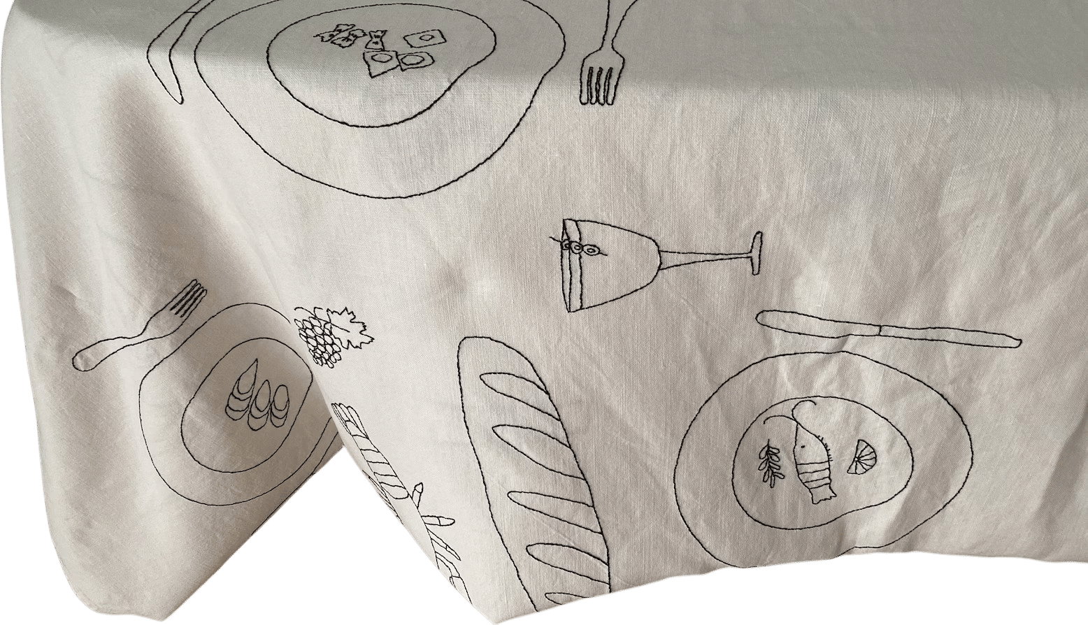 Hand Embroidered Dinner Table Cloth 