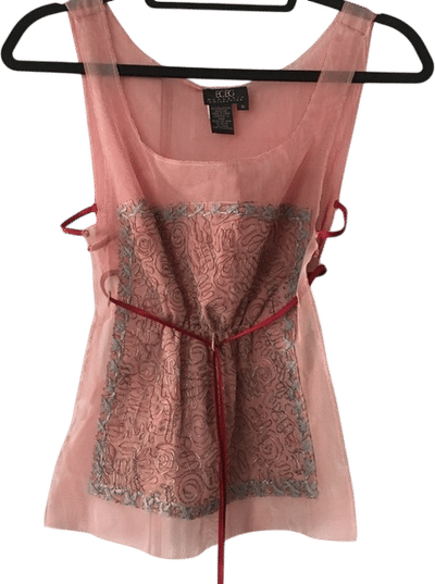 Embroidered Sheer Tank Top