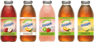 Limited Edition Snapple Glass Bottles