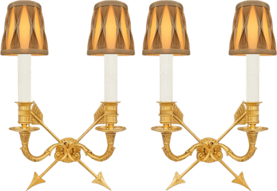 French 19th Century Neo-Classical St. Ormolu Sconces