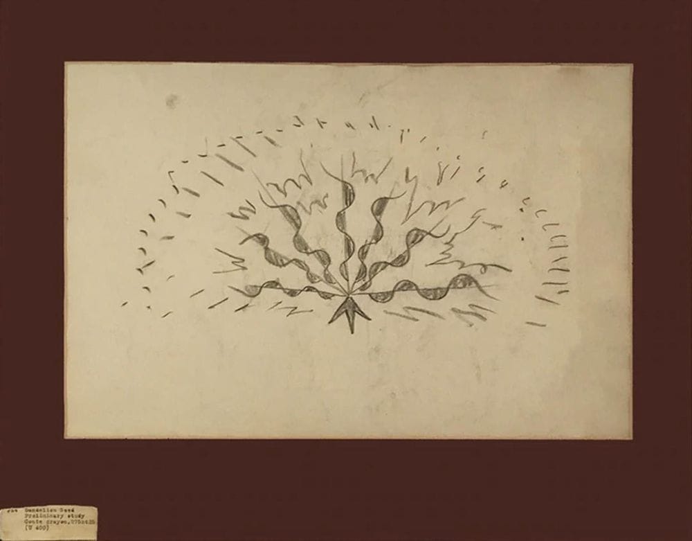 Dandelion Seed Doodle by Charles Burchfield