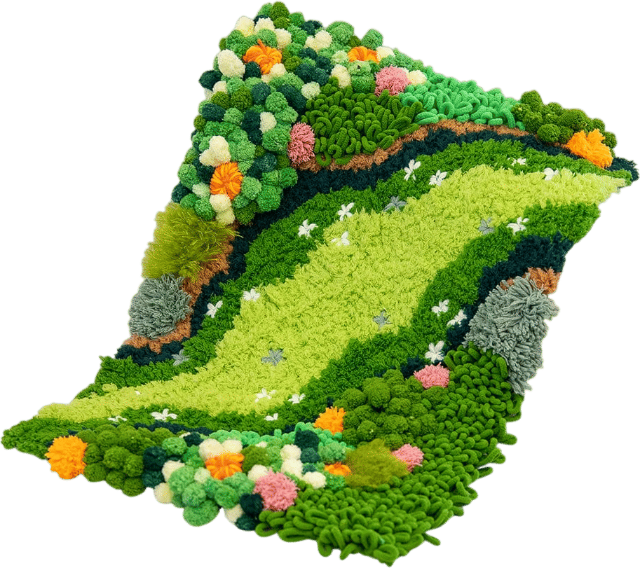 Blossom Bloom Moss Rug Making Kit