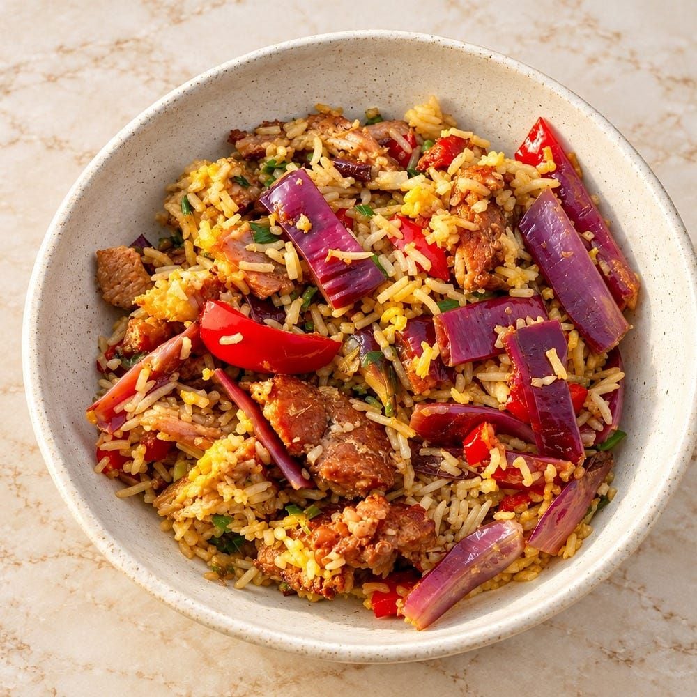 Turn leftover ribs into fried rice