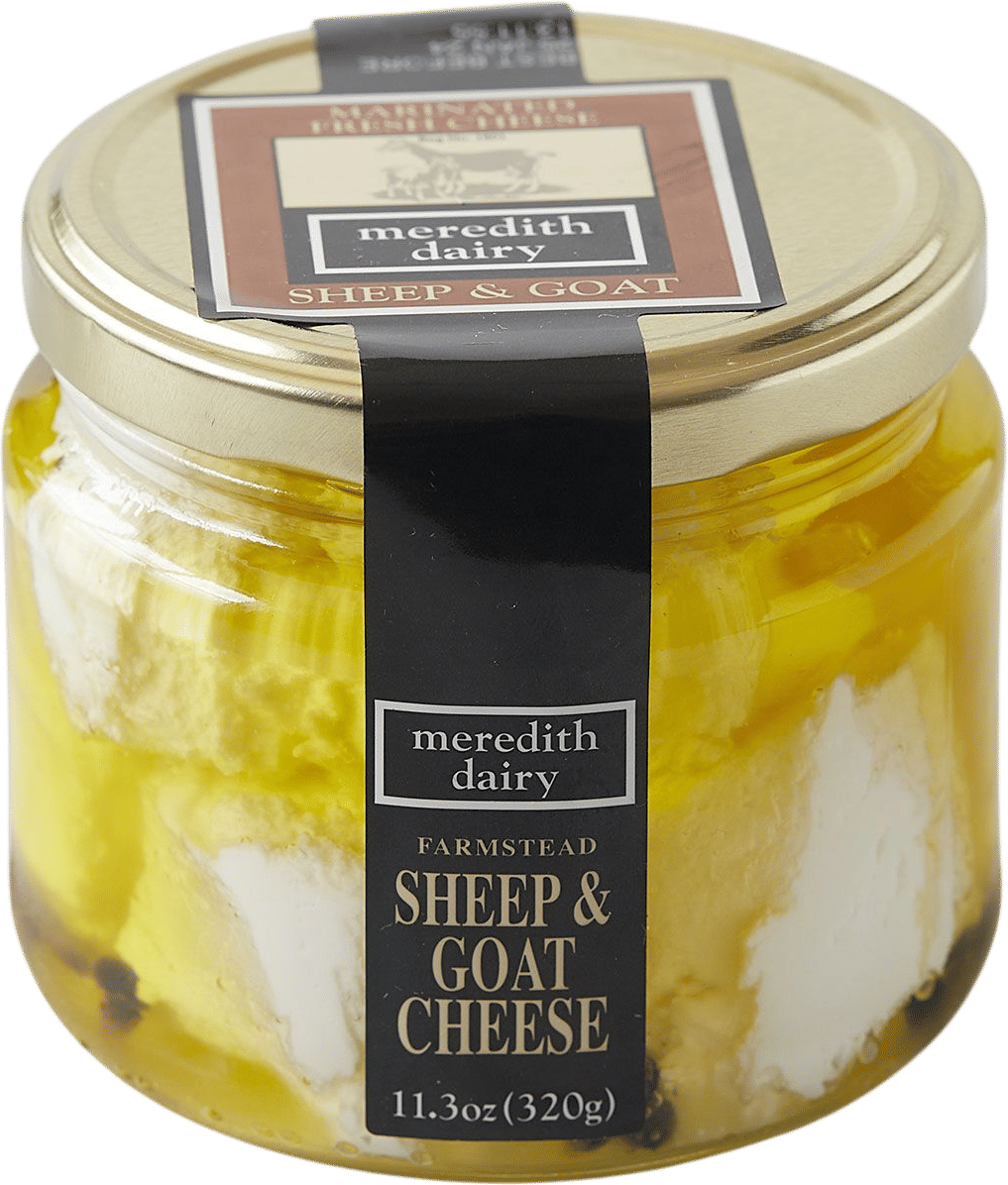 Meredith Dairy marinated goat cheese