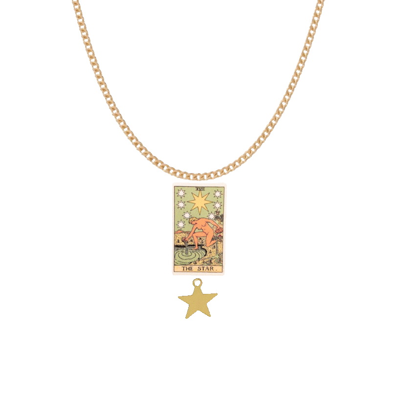 Haricot Vert picto-charm necklace