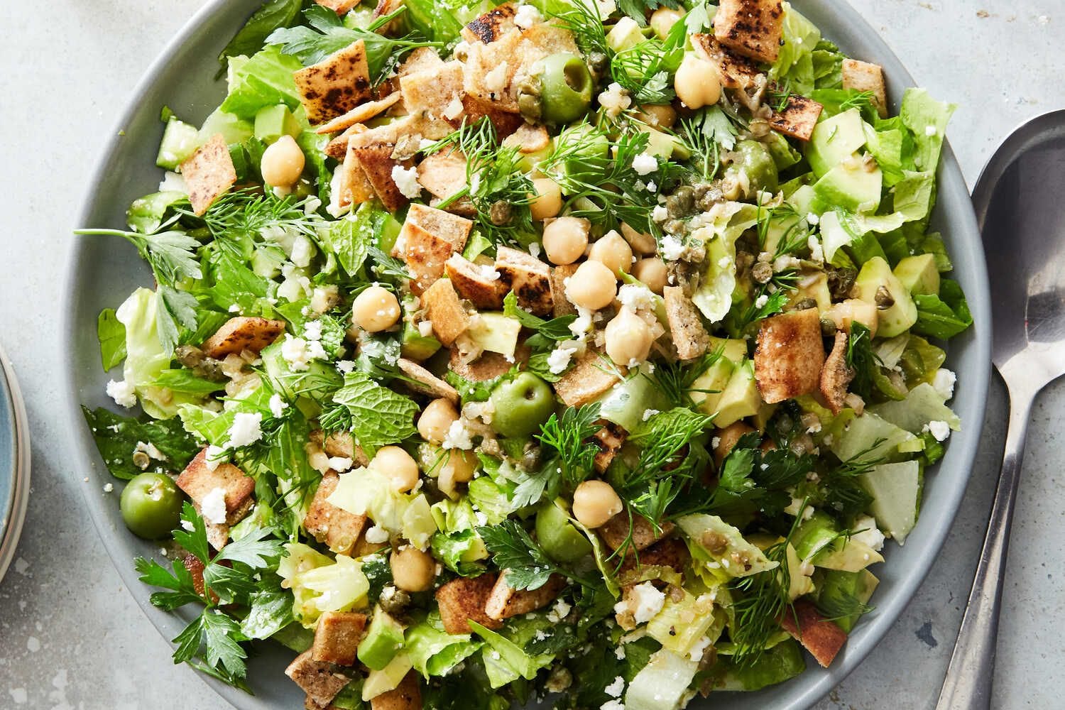 Chopped Salad With Chickpeas, Feta and Avocado Recipe