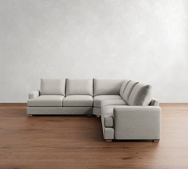 Canyon Square Arm 3-Piece L-Shaped Sectional (126")