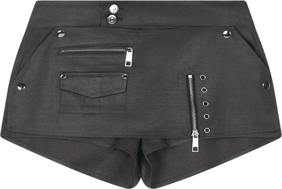 Charcoal Biker Layer Shorts
