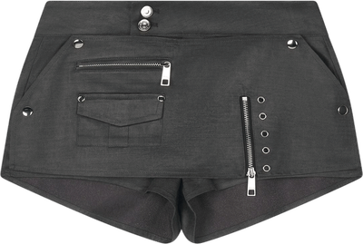 Charcoal Biker Layer Shorts