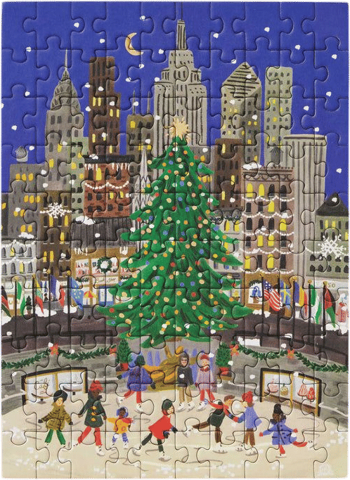 Rifle Paper Co. Mini Holiday Jigsaw Puzzle