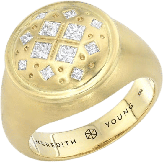Meredith Young Diamond Pinky Ring