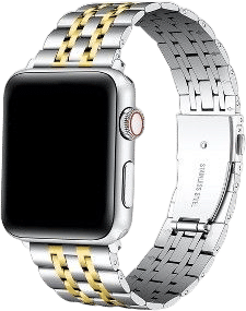 Two Toned Stainless Steel Apple Watch Band