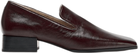 Zara Limited Edition Leather Heeled Loafers