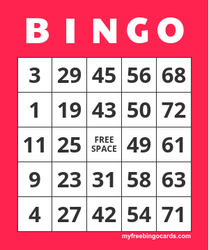 making your to-do list into a bingo card