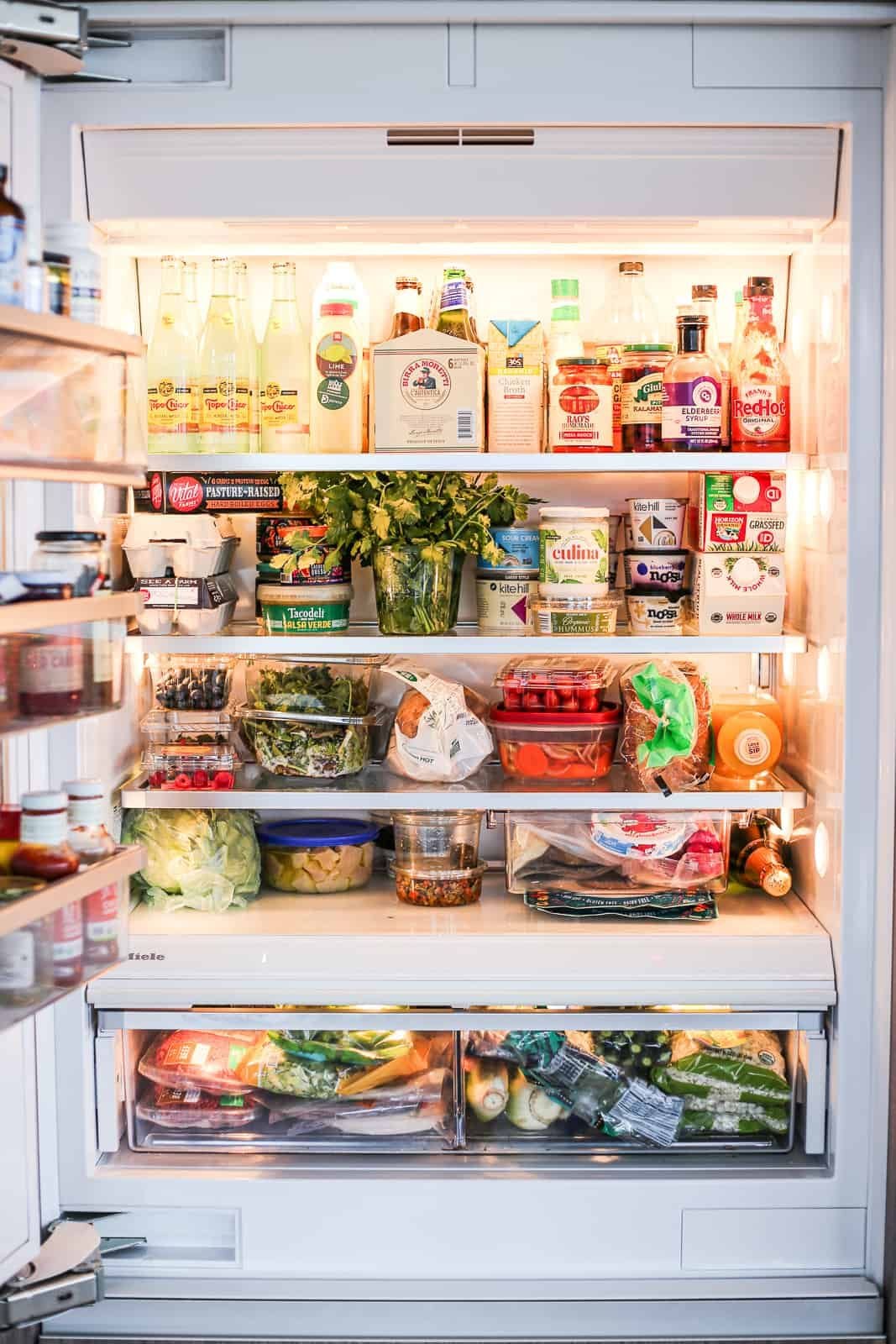 Stocking the fridge with their favorites