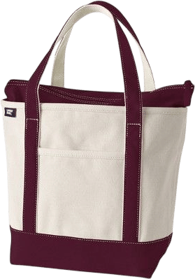 Lands End Tote Burgundy