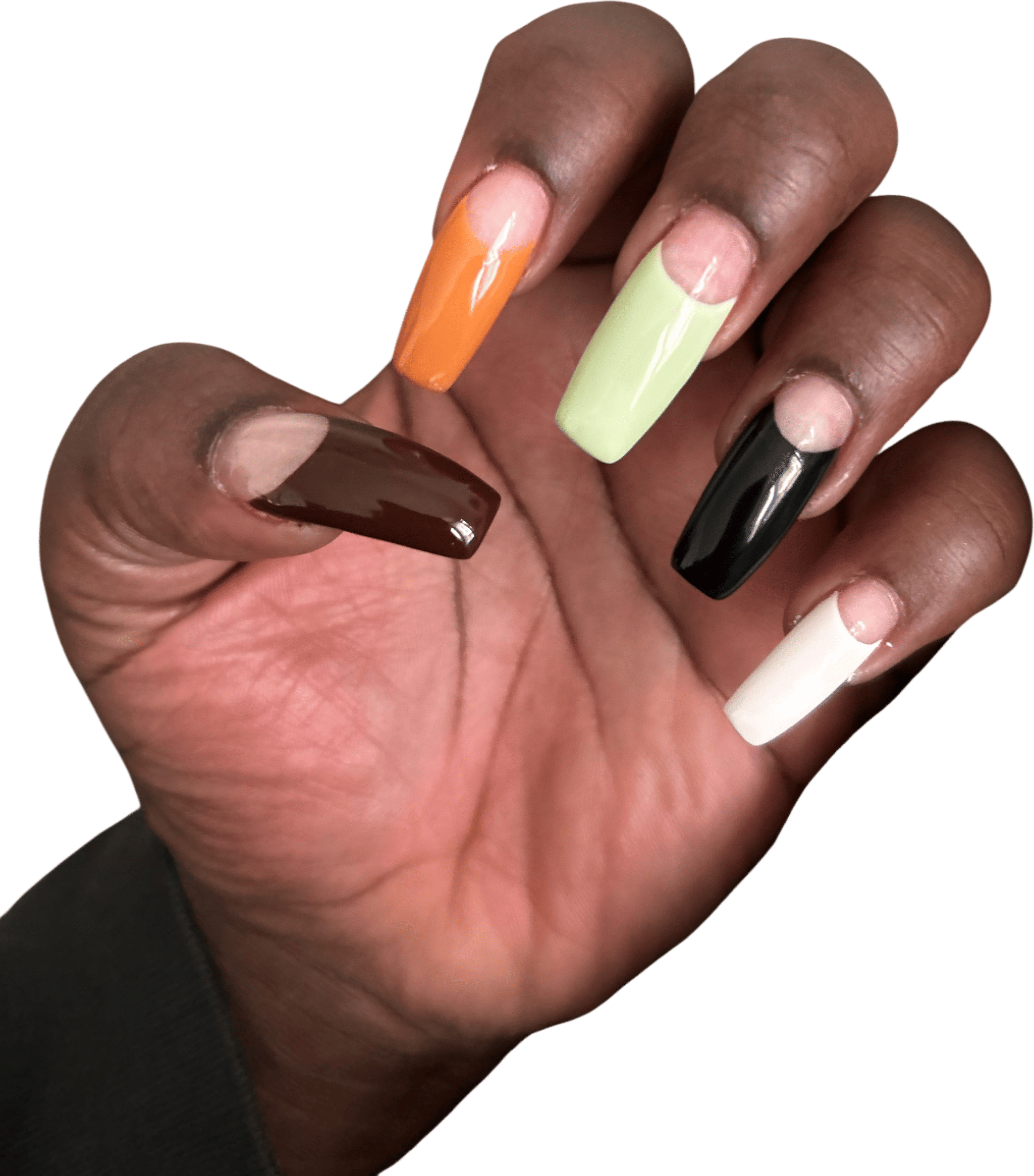 Gel overlay and grow out your nails