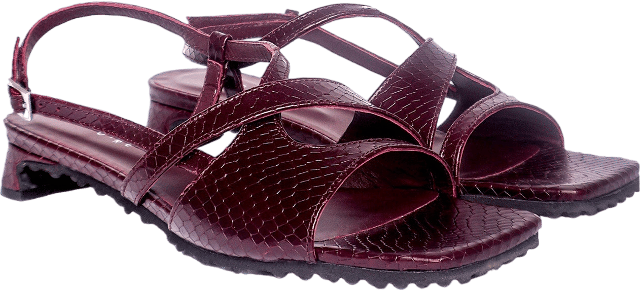 Roda Snake Skin Heeled Sandal
