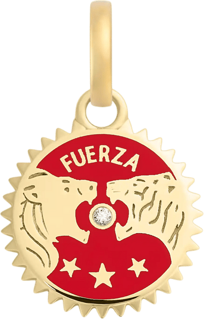Strength Ceramic Solar & Lunar Baby Medallion