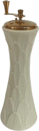 Lenox Vintage Ivory Porcelain Pepper Mill Gold Tone Hand Crank Made in USA - Etsy