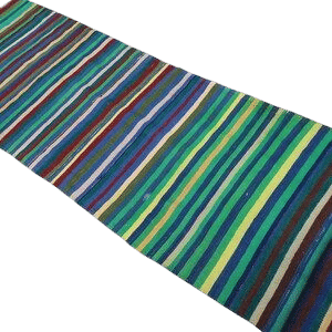 Turkish Kilim, Striped Runner, Vintage Rug, Home Decor, 3x8ft, Colorful Floor Decor, Handwoven, Bohemian Rug, Outdoor Use, Hallway Carpet