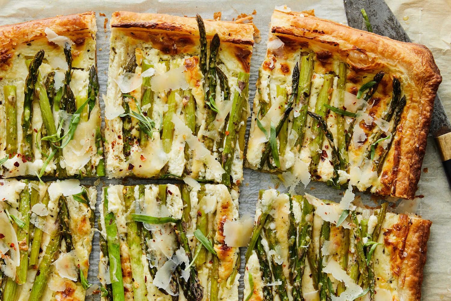 Asparagus, Goat Cheese and Tarragon Tart (Melissa Clark)