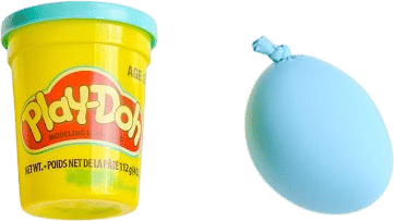 playdoh + balloon = DIY squishy