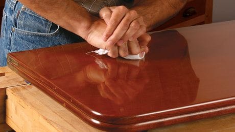 French polishing wood