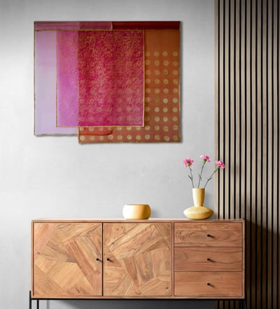 Pretty Silk Wall Hanging