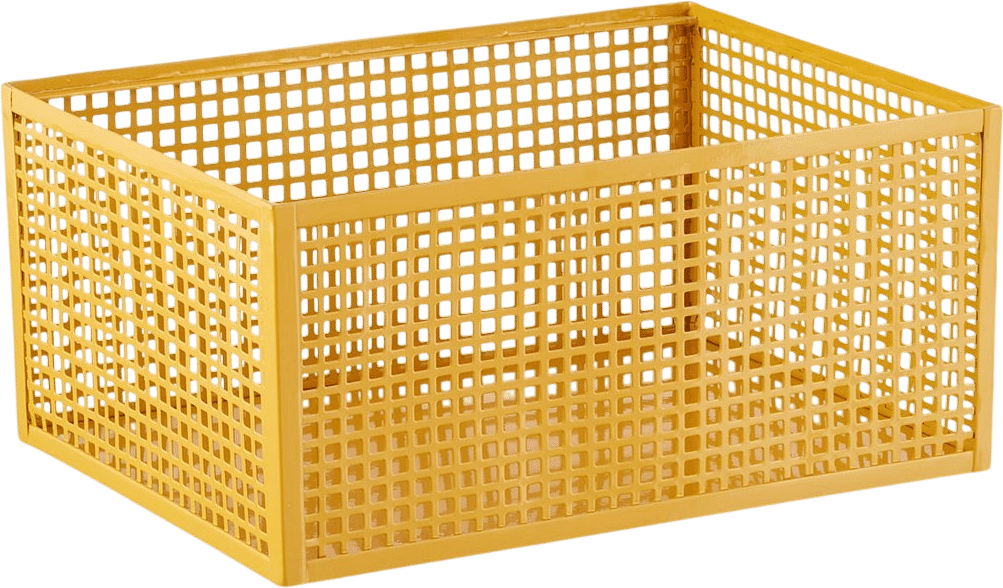 Gridded Metal Bin