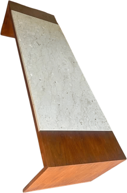 Vintage Mid-Century Modern Marble Top Coffee Table