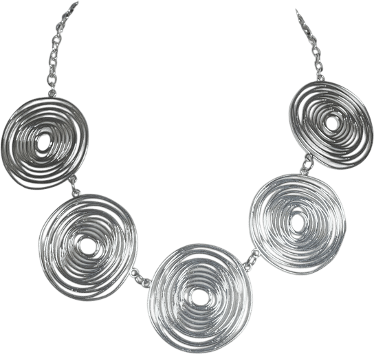 Elegant Silver Swirl Necklace