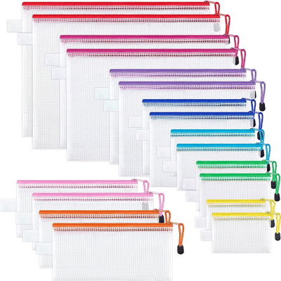 Multisize Mesh Zipper Pouches