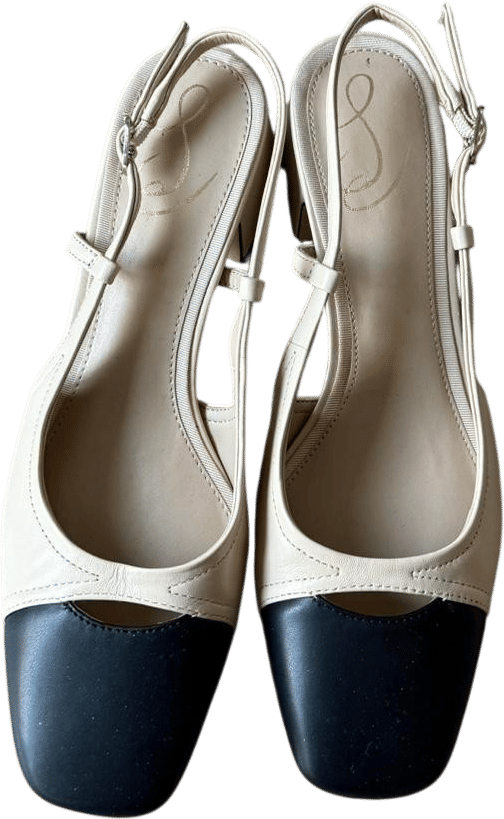 Sam Edelman Women's Cream and White Courts