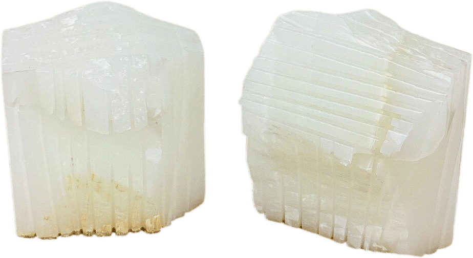 1970s White Onyx Carved Stone Bookends