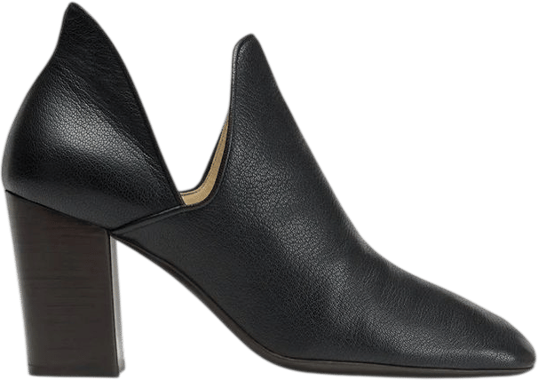 D'ORSAY PUMP 80 - Black - Goatskin Leather - Women