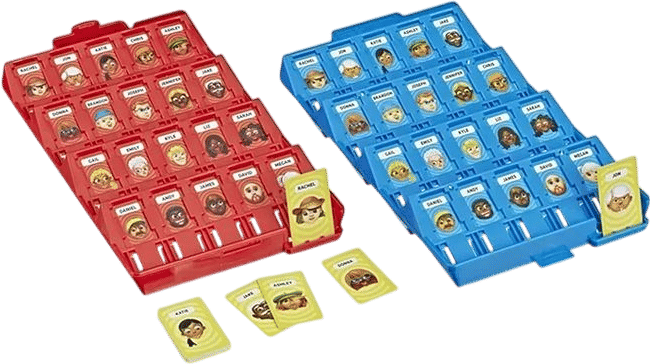 Playing an adult and out of pocket version of Guess Who