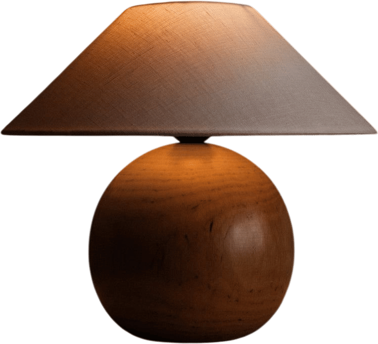 Wooden Table Lamp by Septembre Studios