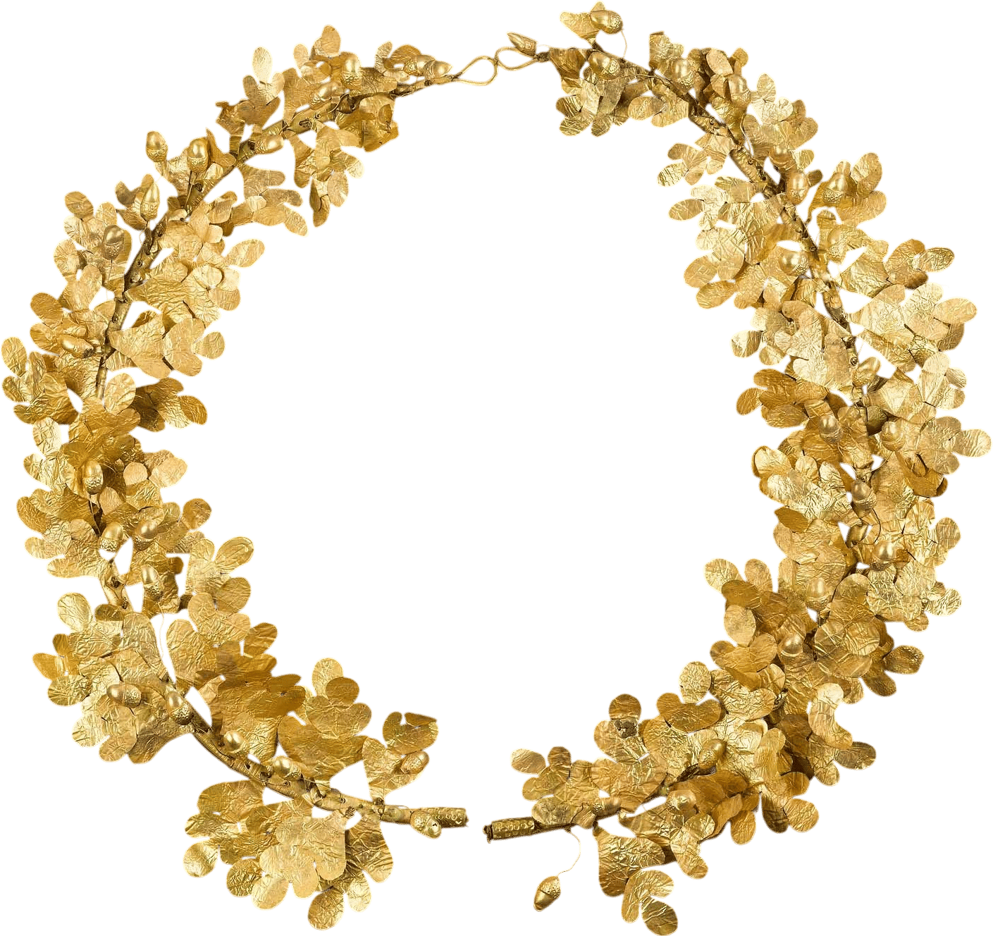 Wreath of oak leaves and acorns
