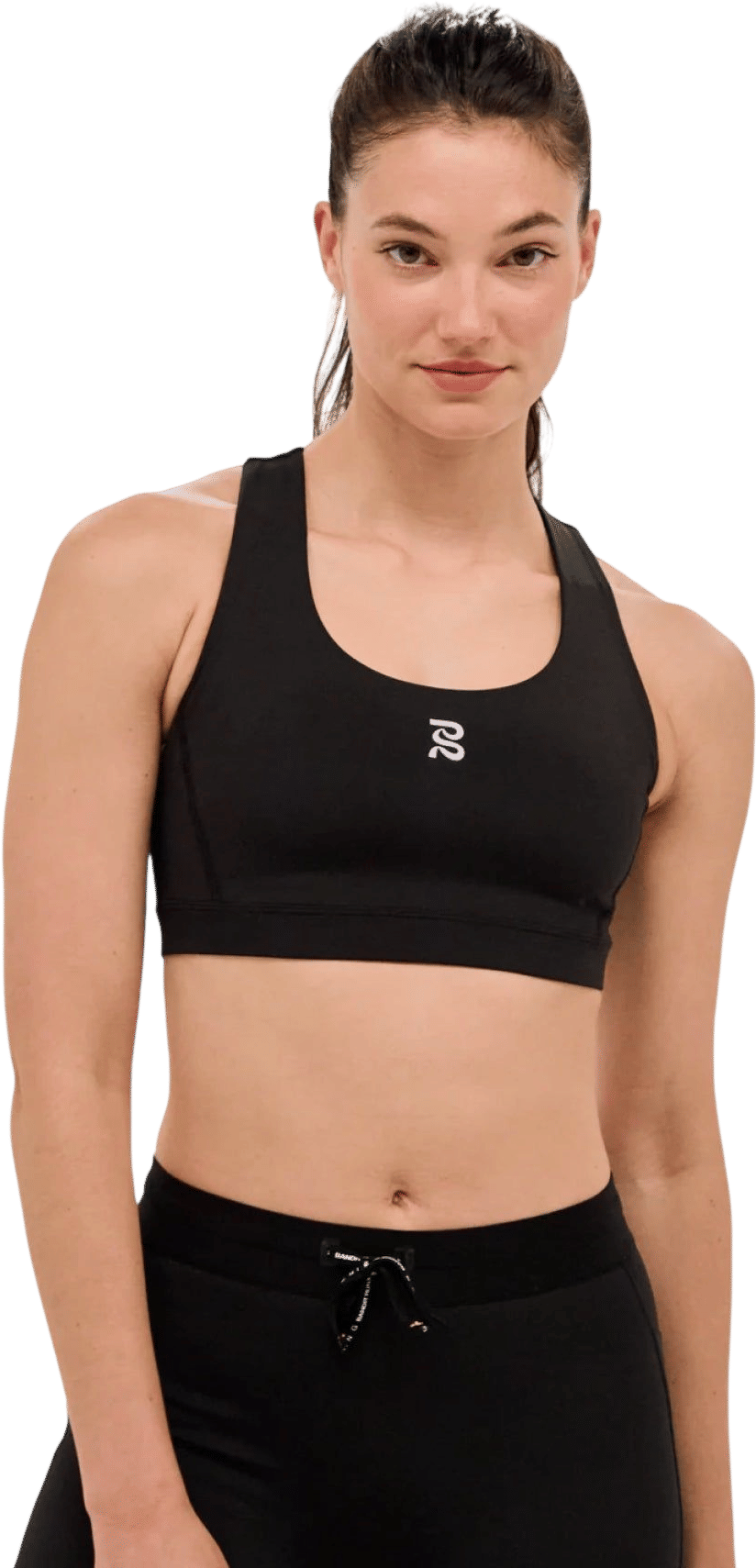 Women's Stamina Scoop Neck Run Bra - Black