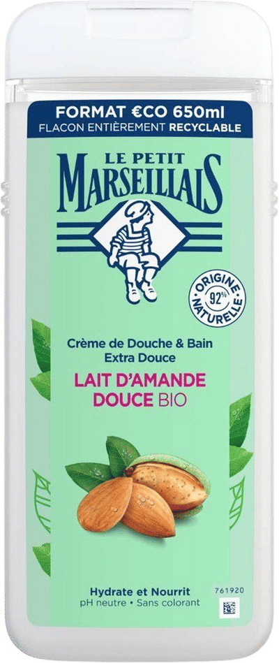 Extra Gentle Shower Cream with Organic Sweet Almond Milk
