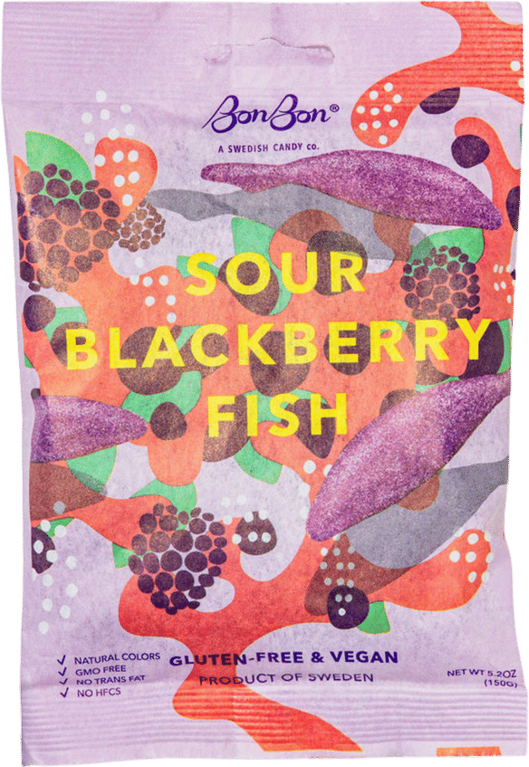 BonBon Sour Blackberry Fish