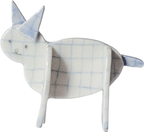 Nerikomi Porcelain Paper Figurine