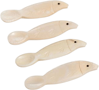 Fish Condiment & Caviar Spoon in Mother Of Pearl