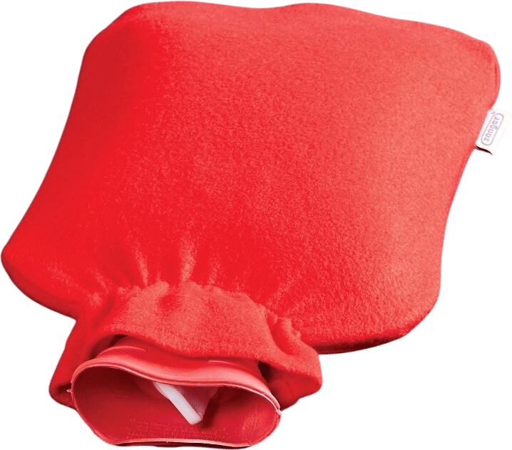 Rubber Hot Water Bottle with Fleece Cover