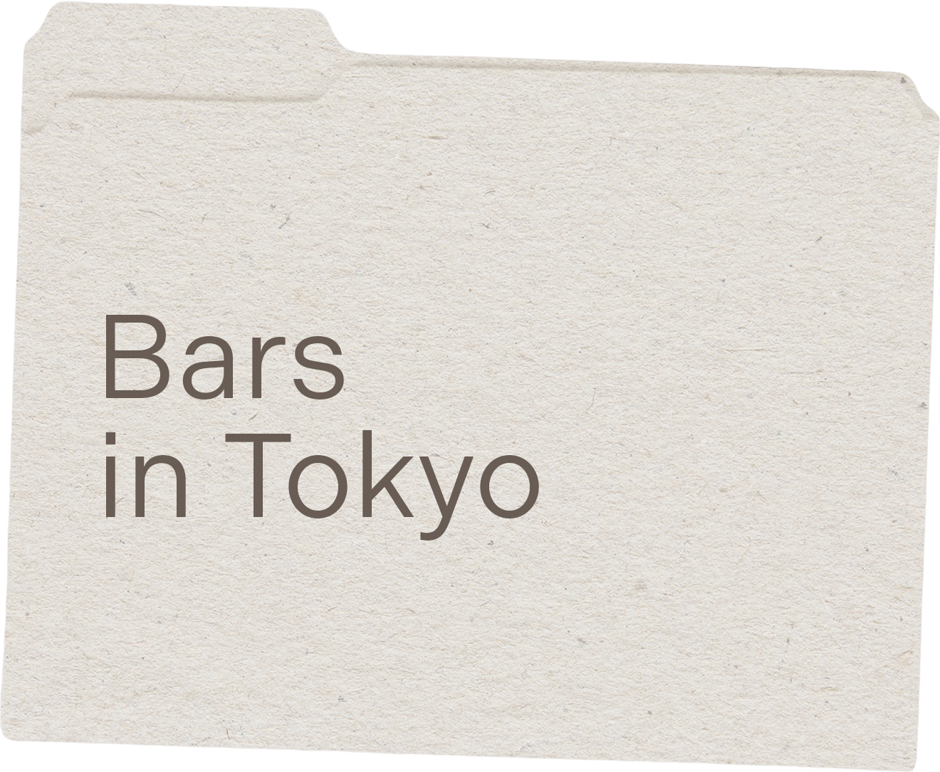 Places - Bars in Tokyo