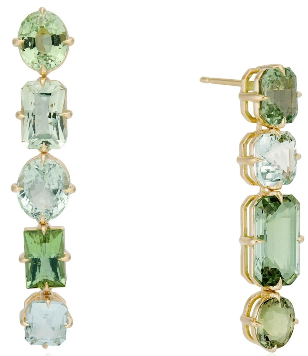 Tourmaline & Aquamarine Earrings
