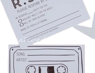 Song requests on rsvp cards