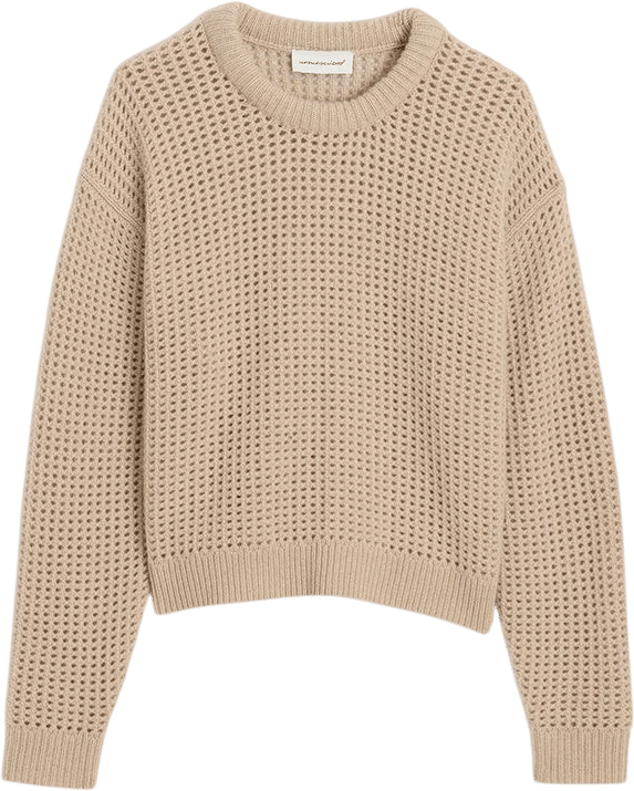 Unsubscribed Winter-Weight Cashmere Crewneck Sweater